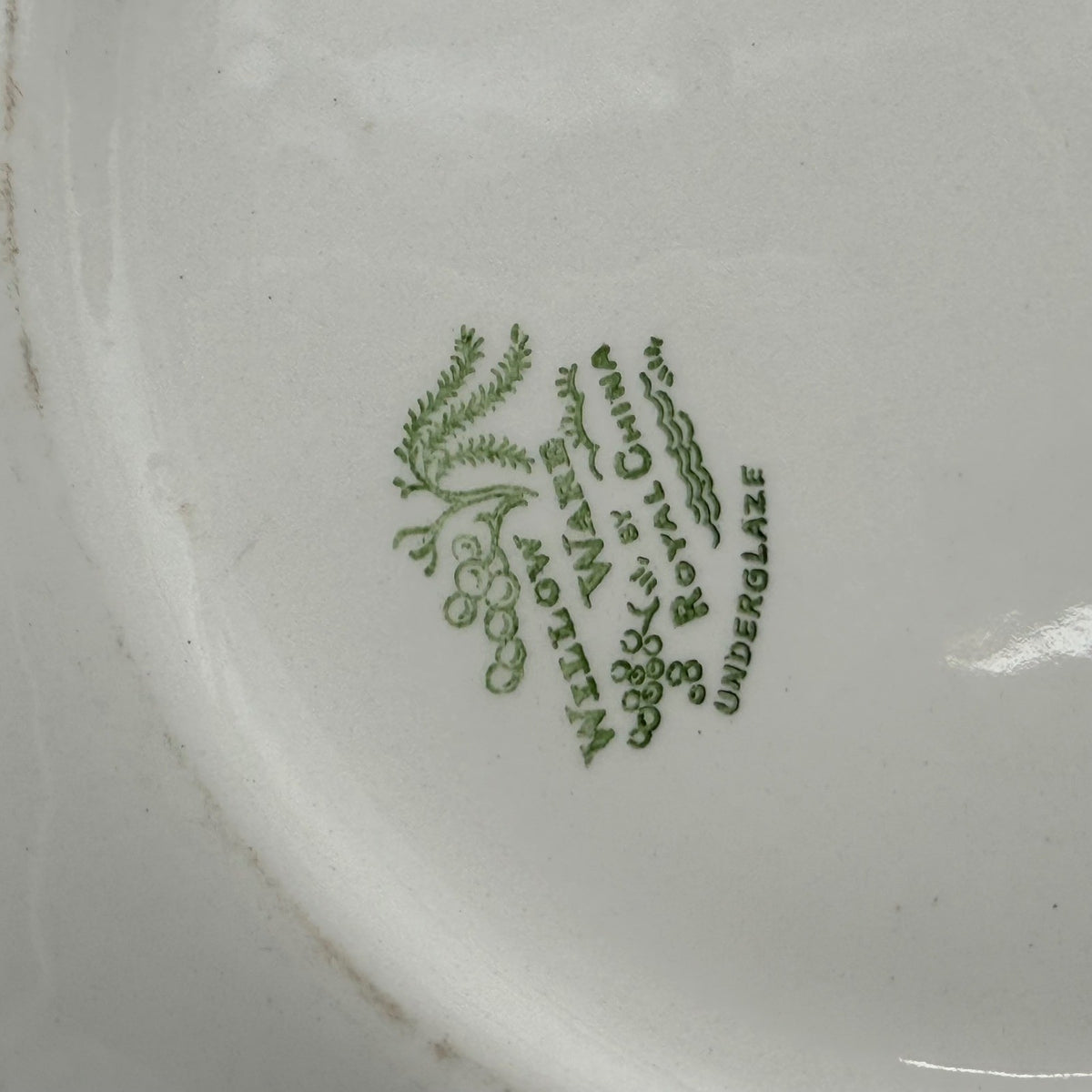 Vintage Royal China Willow Ware Blue White Handled Cake Plate Serving Platter