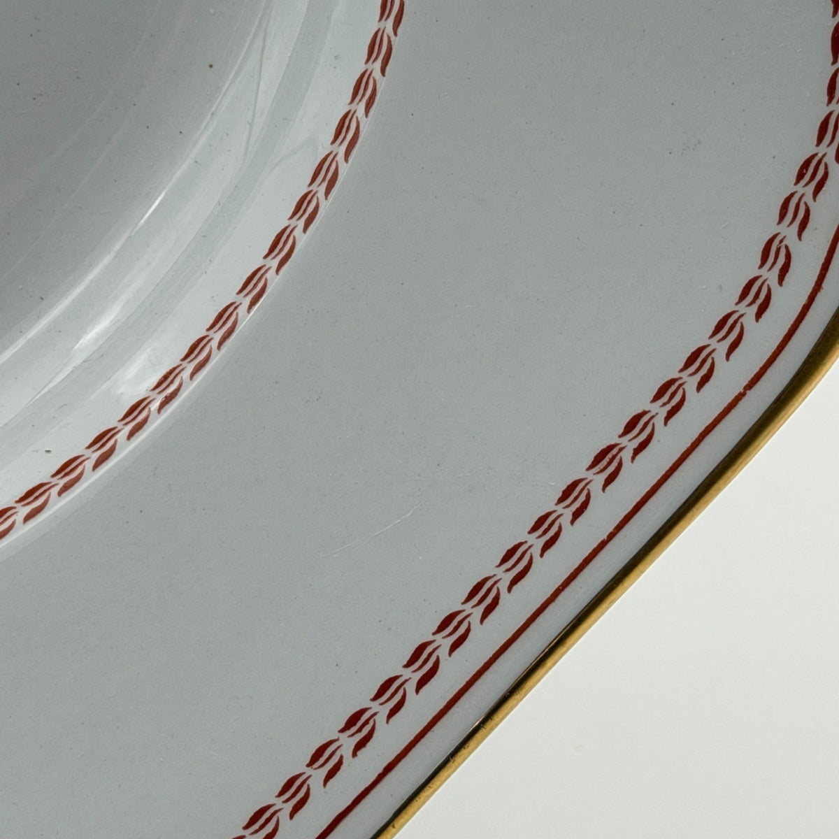 Vintage Spode Trade Winds Rust Red Ship  Serving Platter 14" Windsor Castle Fall