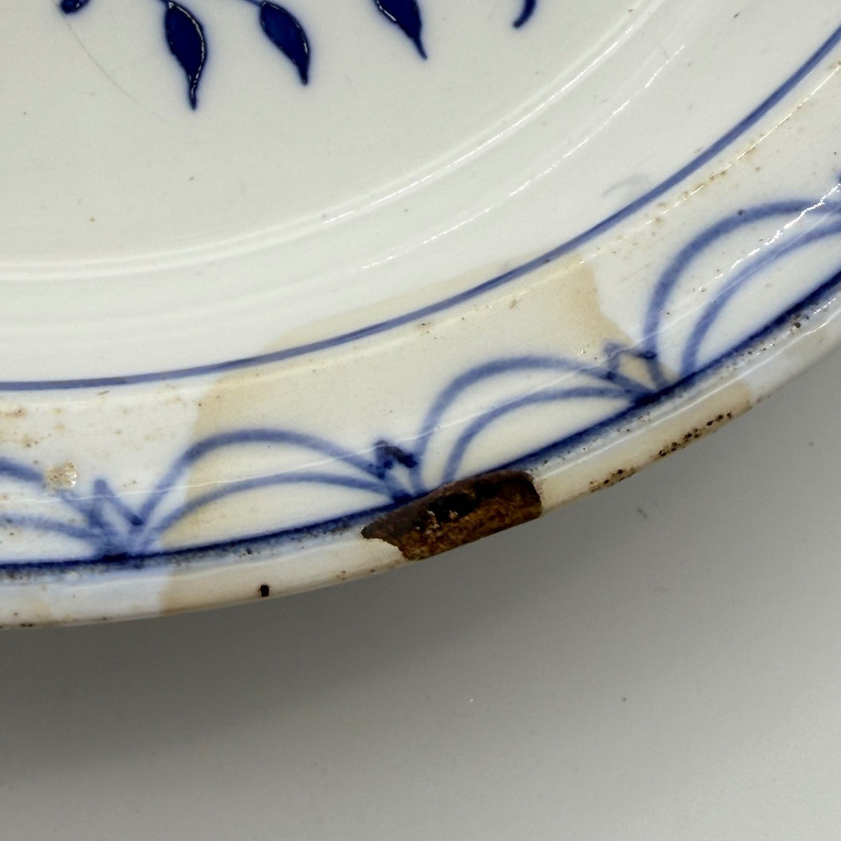 Antique German Blue Onion Ceramic Baking Dish Bowl 9518/2 Blue and White Floral