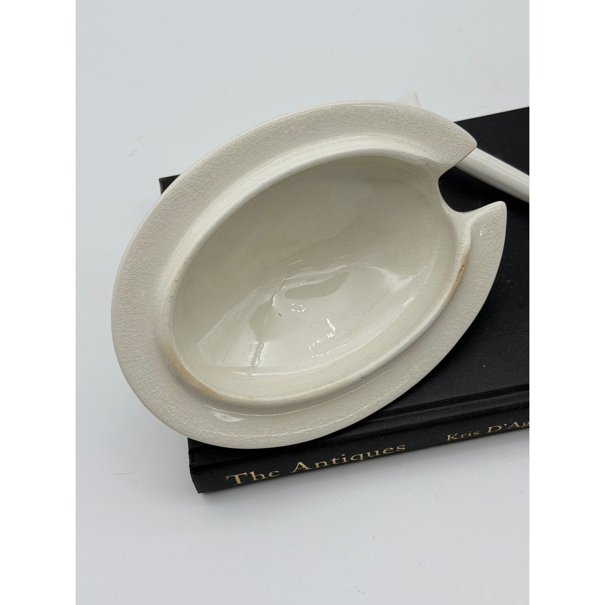 Vintage Lot of Ironstone Soup Tureen Replacement Lid and Serving Ladle