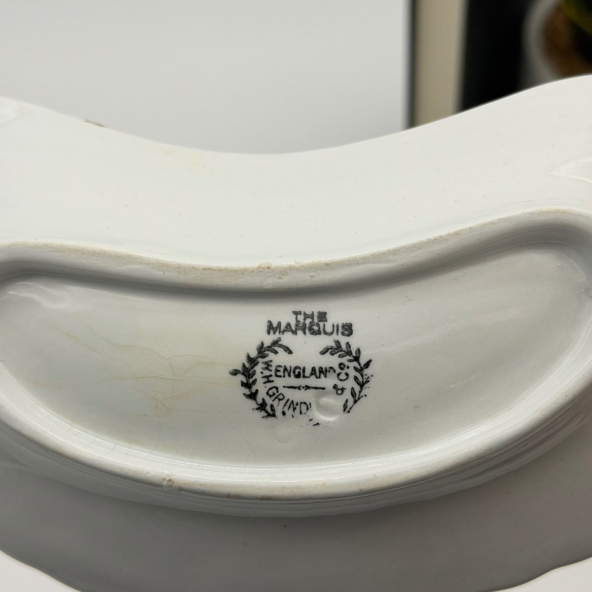 Vintage Bone Dishes Grindley Laughlin Shaw Ironstone Set of 3 Stained and Crazed